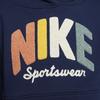 Nike Спортивная одежда Powder Play Мягкая флисовая толстовка с капюшоном Детские толстовки Темно-синий HQ7944-410