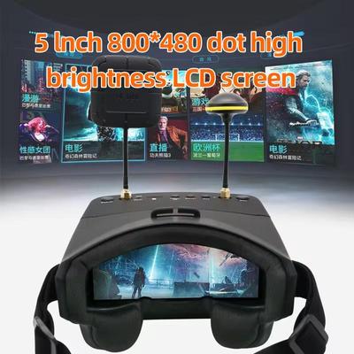 FPV Очки с DVR 5 дюймов 5,8 ГГц 40 каналов 800x480 Встроенная батарея 2000 мАч Эргономичные Очки для RC Дрона