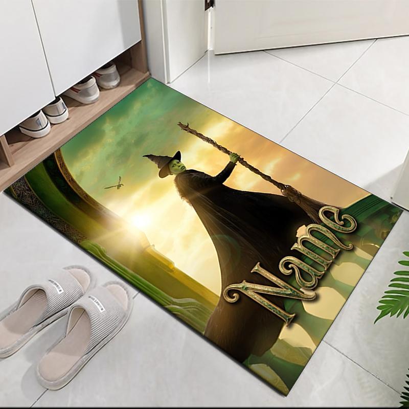 Custom Name Wicked Printed Carpet, Rug for Office Chair Living Room Bedroom Kitchen Room Decor Gifts.