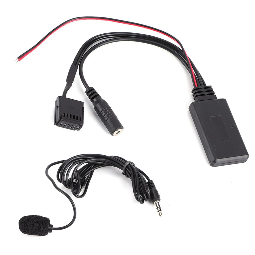 Car Bluetooth AUX‑IN Cable Adapter with Microphone Handsfree Calling Fit for Ford Focus 6000CD
