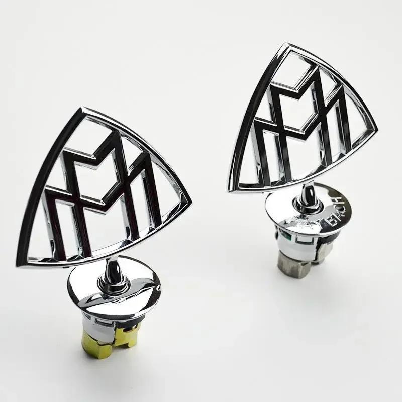 Maybach Logo Front Standing Metal Mark Emblem Auto Hood Rear Badge for Mercedes-Benz Maybach C E S Class S400 S500 S600 fdui7