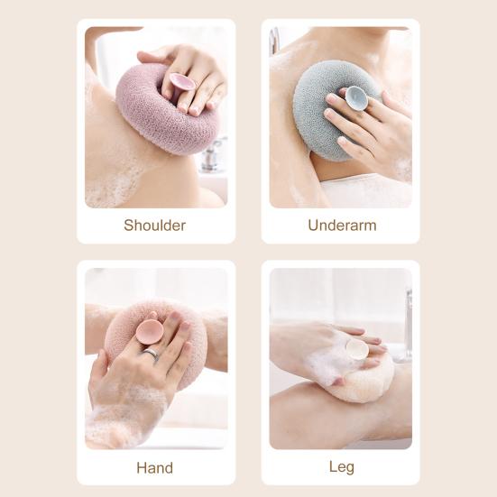 Массажный шарик для ванны Богатая пена 3D Спираль Вязание Мягкая водопоглощающая Пушистая ванна Материал PA Японский шарик для чистки ванны Аксессуары для ванной комнаты