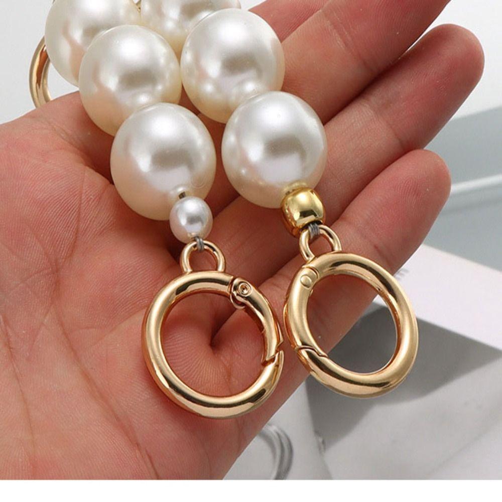 3 Colors Bags Handbag Handles 20/18cm DIY purse Replacement New Pearl Belt  Shoulder Bag Strap