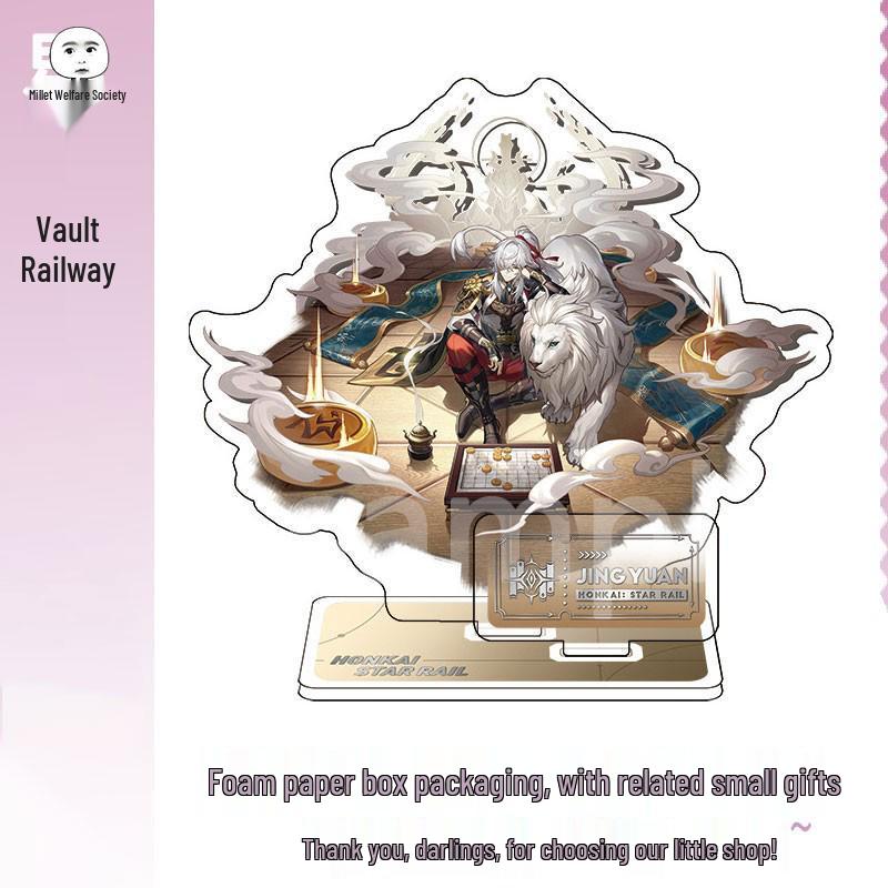 Набор Фигурок miHoYo Star Rail Светлячок Дань Хэн Луна: Ахерон, Авантюрин, Кафка, Серебряный Волк, Цзинлю, Сюэи Стенды