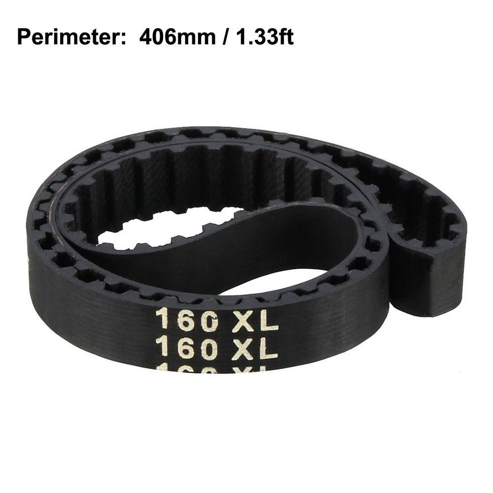 Черный приводной зубчатый ремень шириной 10 мм, шкивы ремня ГРМ, синхронная передача мощности с замкнутым контуром