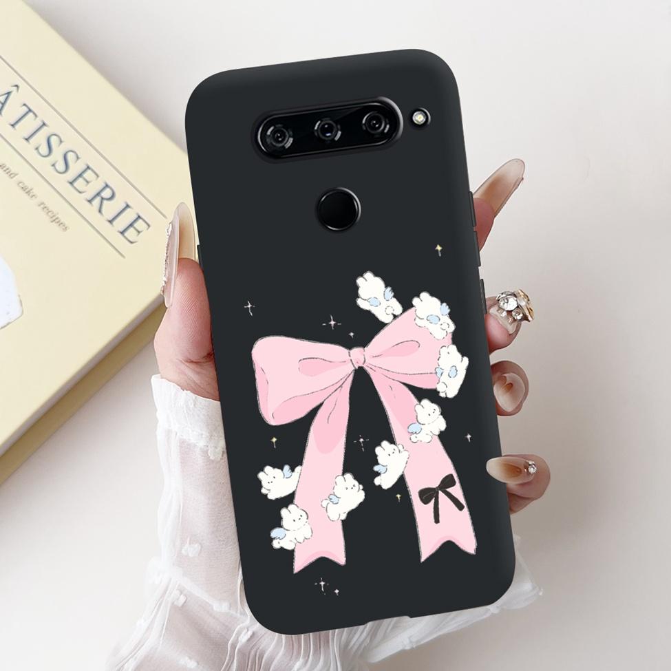 Чехол для LG V40 V50 ThinQ V50S ThinQ, милый мультяшный кот, роскошный, крутой, ударопрочный, силиконовая задняя крышка для LG V50S ThinQ 5G