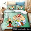 3D Print Asterix Cartoon Obelix Bedding Set Double Twin King Duvet Cover Comforter Pillowcase Boys Girls Adults Bedroom