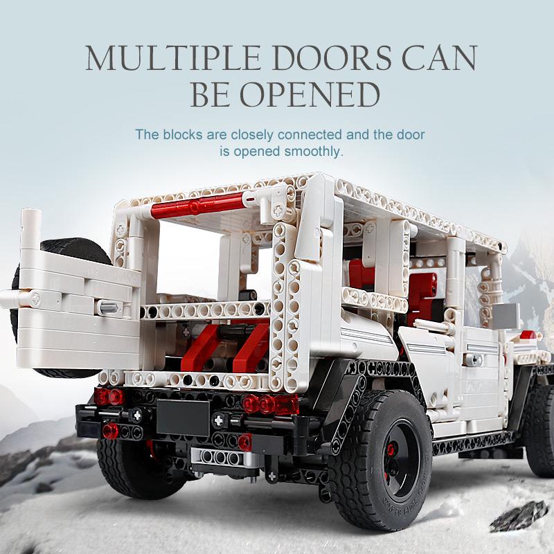 MOULD KING MOC High-Tech The SUV G500 Wagon Off-road Vehicle Truck Model Building Blocks Brick Kids Educational Toys Gifts