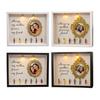 DIY Mini Museum Silhouette Box Personalized Photo Memory Display Case with Gold Frames Figurines Shadow Box Frame Kit with Light Gift for Mother's Day