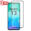 3pcs Glass Tempered Glass Full Glue Phone Screen Rotector Film For Redmi 13 13C A3 A3X Redmi Note 13 4G 5G Note 13 PRO 4G 5G POCO C65 M6 X6 Pro F6