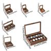 Walnut Wood Wooden Watch Box Soft Watch Pillow Watch Display Box Watch Storage Box  Gift Packaging