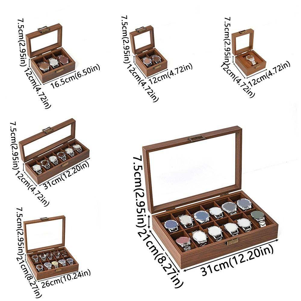 Walnut Wood Wooden Watch Box Soft Watch Pillow Watch Display Box Watch Storage Box  Gift Packaging