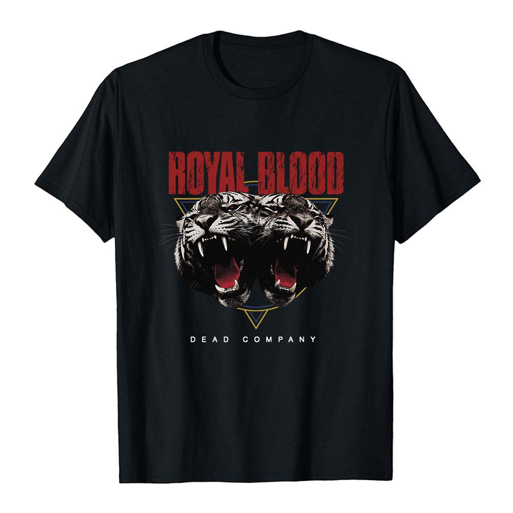 Men Women Royal Blood Band T‑Shirt Dead Company Double Tiger Graphic Print Merch Short Sleeve Cotton Casual Tees Unisex Tshirts