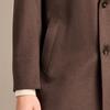 Antonio Men's Wool & Silk Blend Mid-Length Business Overcoat