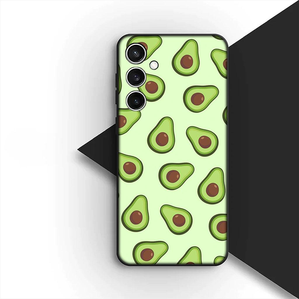 Cherry Strawberry fruit Summer Avocado Lemon Cover for Samsung Galaxy S25 S24 S23 FE Ultra Plus S7 Edge S25+ S23+ A56 5G Case