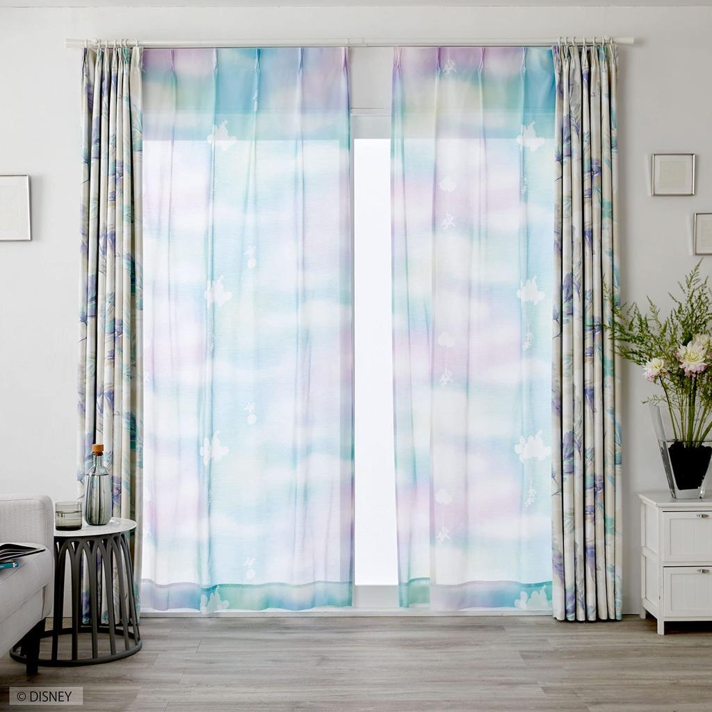 Suminoe Disney Mickey Mellow Voile Curtain Sheer 1 Piece 100 X 176cm B 342-73832