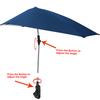 Adjustable Chair Umbrella Clamp-on Umbrella Multi-functional Stroller Umbrella for for Beach Chair Wheelchair Stroller
