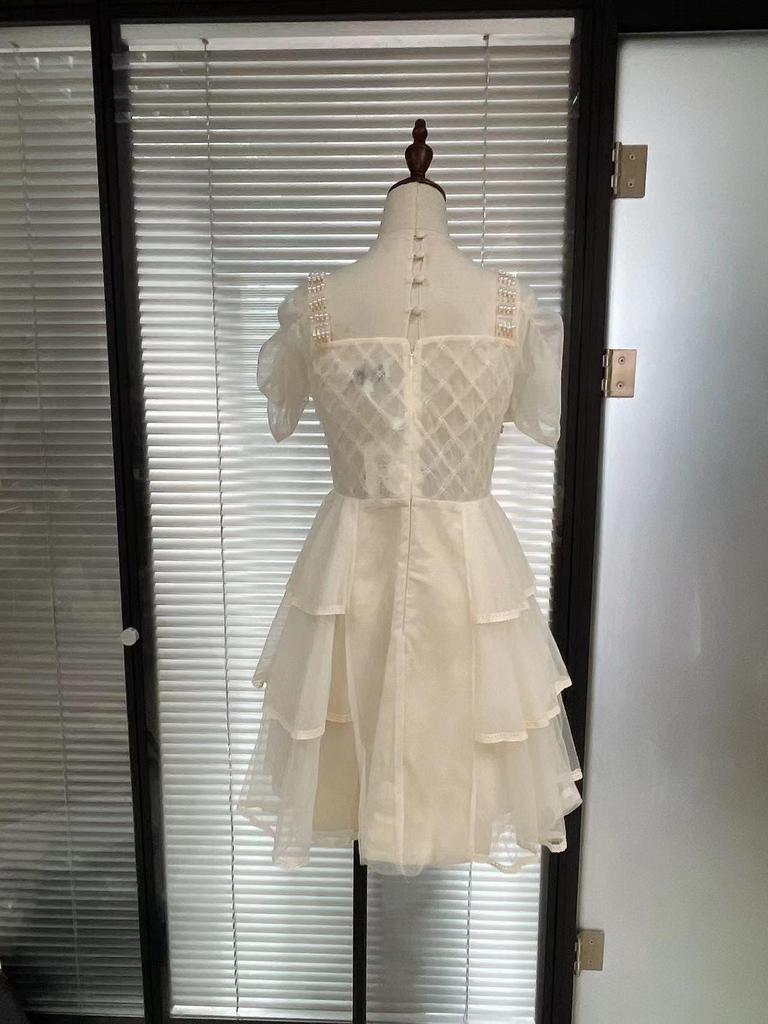 Платье вьетнамской принцессы с бисером и сеткой 2022 г.