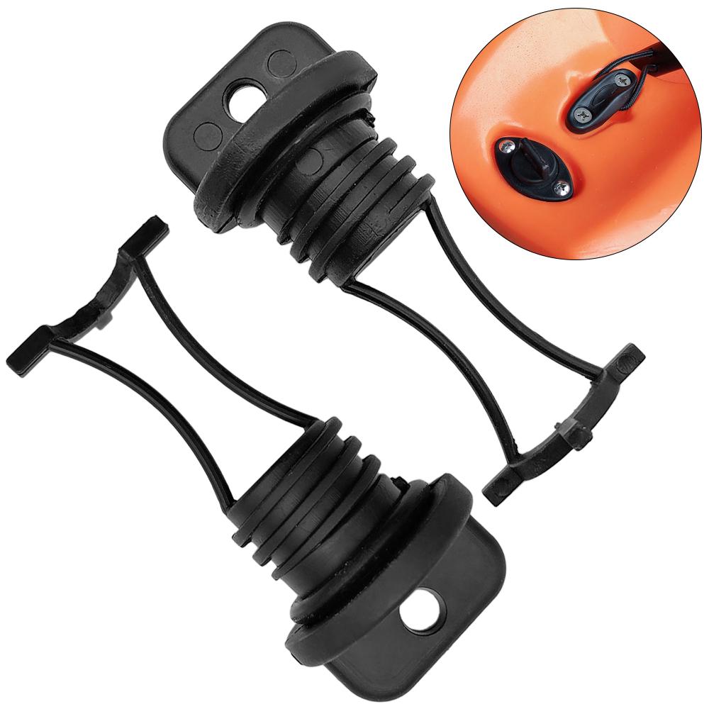 2 PCS Kayak Drain Plugs Thread Hull Drain Suit Scupper Plug for Kayaks Canoes Boats
