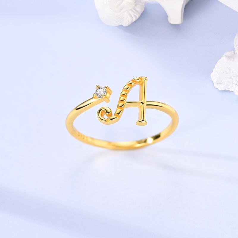 Original 925 Silver Ring Sparking Bee Eye Sun Moon Star Open Rings for Women Girls Jewelry Birthday Anniversary Engagement Gifts