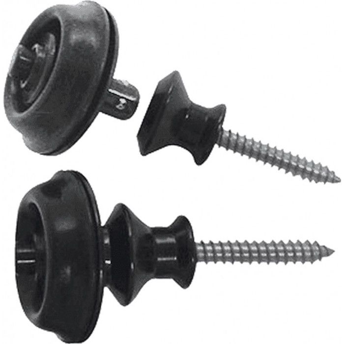 Dunlop sls1033bk straplok dual design noir (lot de 2) sangle guitare