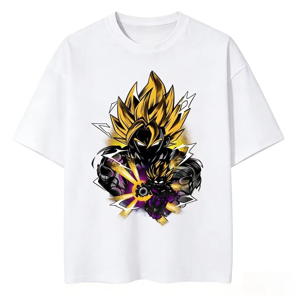 2026 New Summer Dragon Ball 40th Anniversary Son Goku Anime Printed T-shirt Extra Size Casual Streetwear Unisex Y2k
