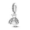 925 Sterling Silver Fit Original Bracelet Zircon Boys Girls Glowworm Beads Charms Dangle Pendants Bangle Jewelry 