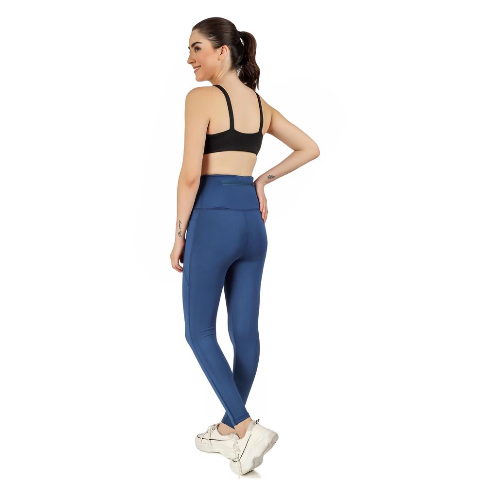 Body Smith женские синие спортивные леггинсы для активного отдыха