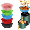Silicone Air Fryer Pot Tray Prevents Residue BPA-Free Silicone Fryer Liner Replacement