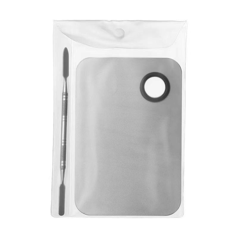 Палитра для смешивания макияжа из нержавеющей стали для тональной основы и помады