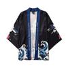 Летние японские кимоно с рукавами с пятью точками, мужские и женские плащи, куртка, блузка