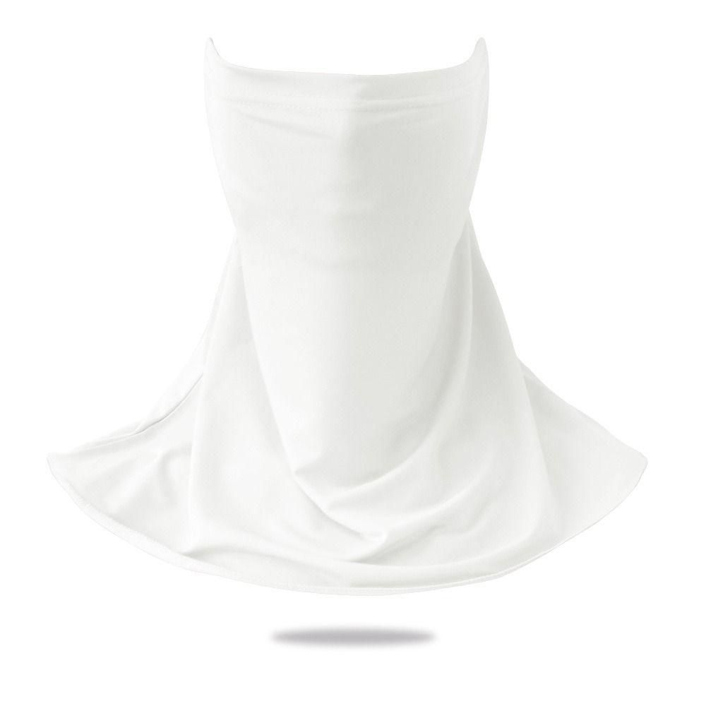 Traceless Ice Silk Sunscreen Mask Breathable Neck Cover Fashion UV Protection Mask Women