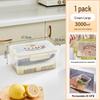 Compact Airtight Fresh-Keeping Box: Portable Refrigerator Storage, Freezable, Microwaveable, Egg Drainer, Fruit & Vegetable Organizer.