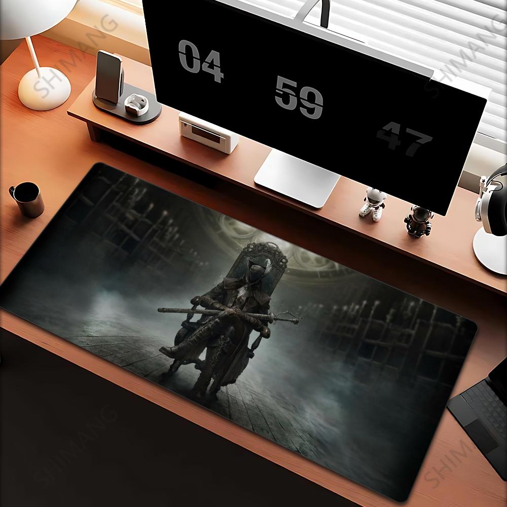 Игровой Bloodborne Большой Коврик для Мыши PC Геймерский XXL Настольное Украшение Компьютерный Большой Игровой Коврик для Мыши xmm Ковер на Стол