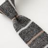 Галстук Галстук Черный [Ogier] Галстук/Вязаный 100% шелк/Узор каймы/Узкий Галстук/Тонкий NK-033