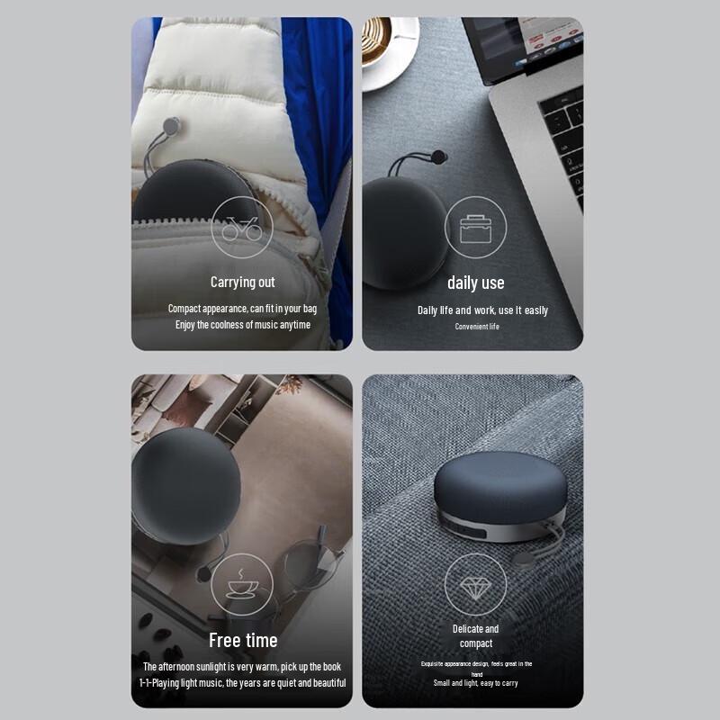 Bach-John Q1 Portable Wireless Bluetooth Speaker with Subwoofer