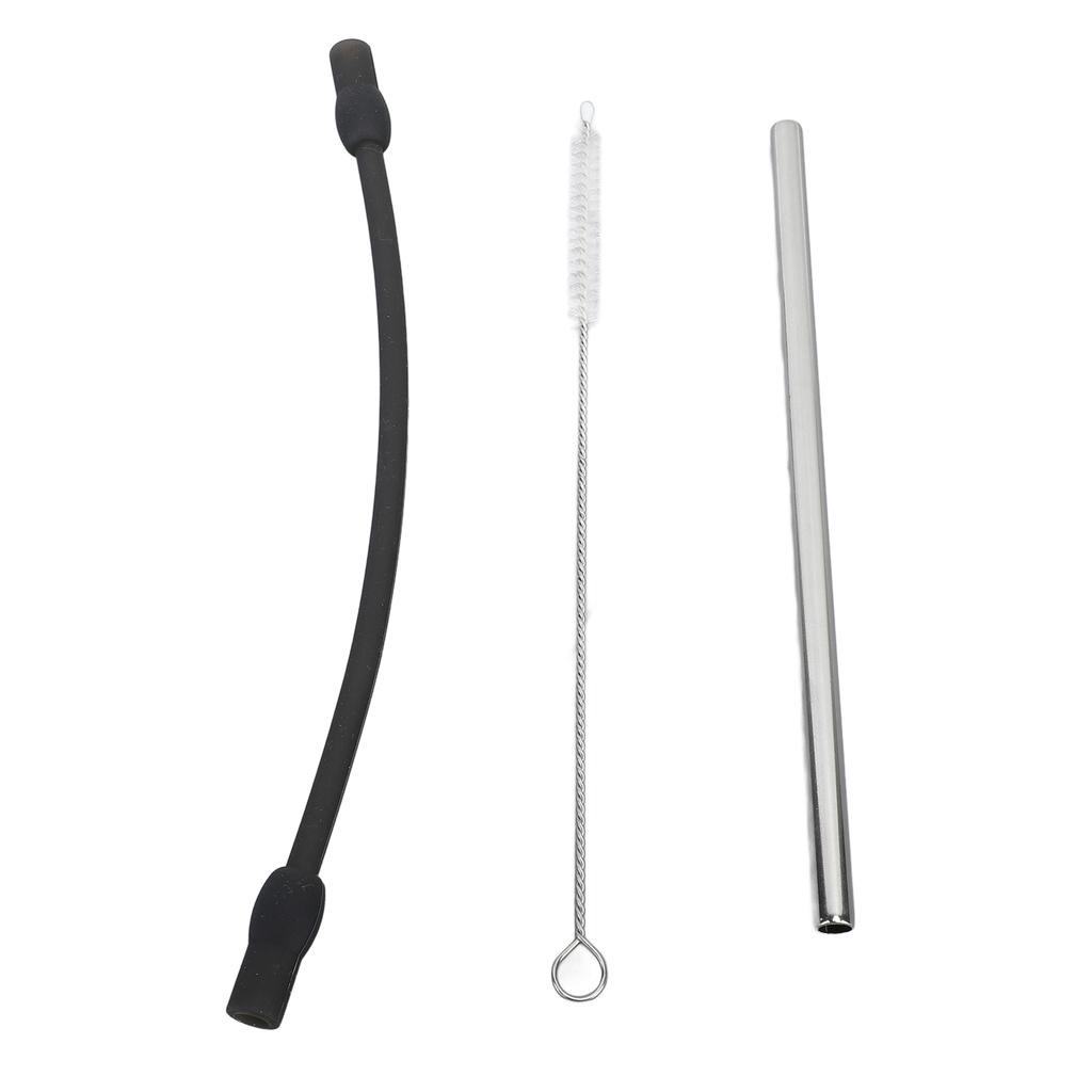 Сменная трубка для кофемашины из нержавеющей стали, силиконовый молочный шланг с чистящей щеткой для кофе