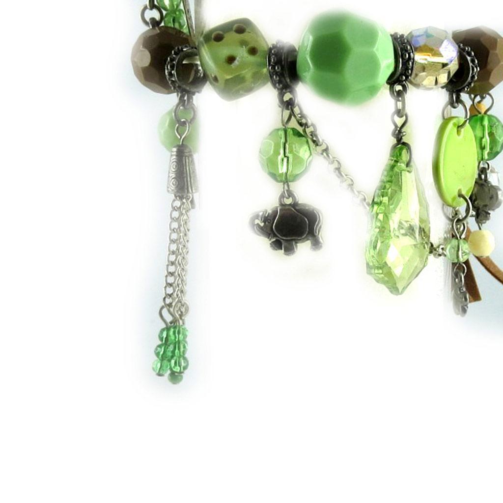 Les Trésors De Lily [E0446] - Зеленый дизайнерский браслет «Душка»