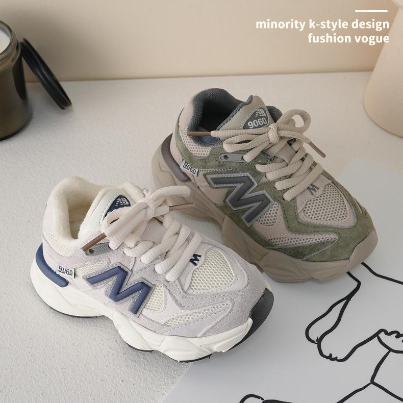 Детские кроссовки [Alphabet Sports] Весна и Осень Новые 23107 Мальчики и Девочки Юаньцзу Зеленый Серый Маленькие Дети Старшие Дети EVA