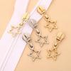 Star Zipper Slider Puller 10 Pack Universal Replacement for Jacket Nylon Zips Purses Backpacks Luggage Kids Bags