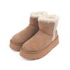 Oz Ugg Wear Adult Eskimo Platform Short Boots Brown