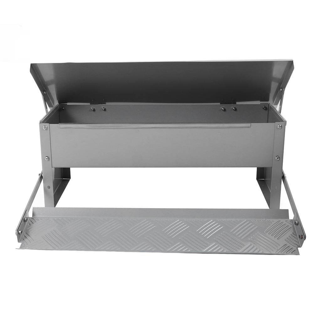 Автоматическая кормушка для кур из стали большой емкости, водостойкая, кормушка для птиц, дозатор еды с крышкой