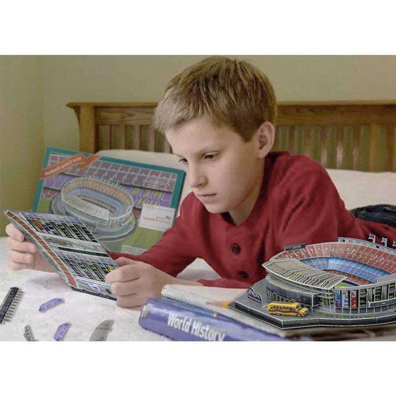 Изысканный 3D-пазл стадиона «Камп Ноу» в Барселоне, модель-головоломка футбольного клуба