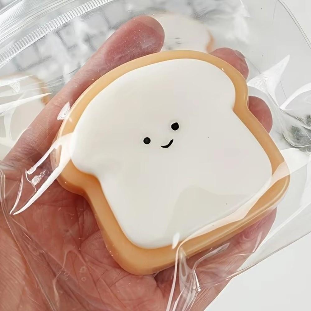 Soft Stress Relief Toy Toast Shape Sensory Toy Creative Squishy Toy Holiday Gifts