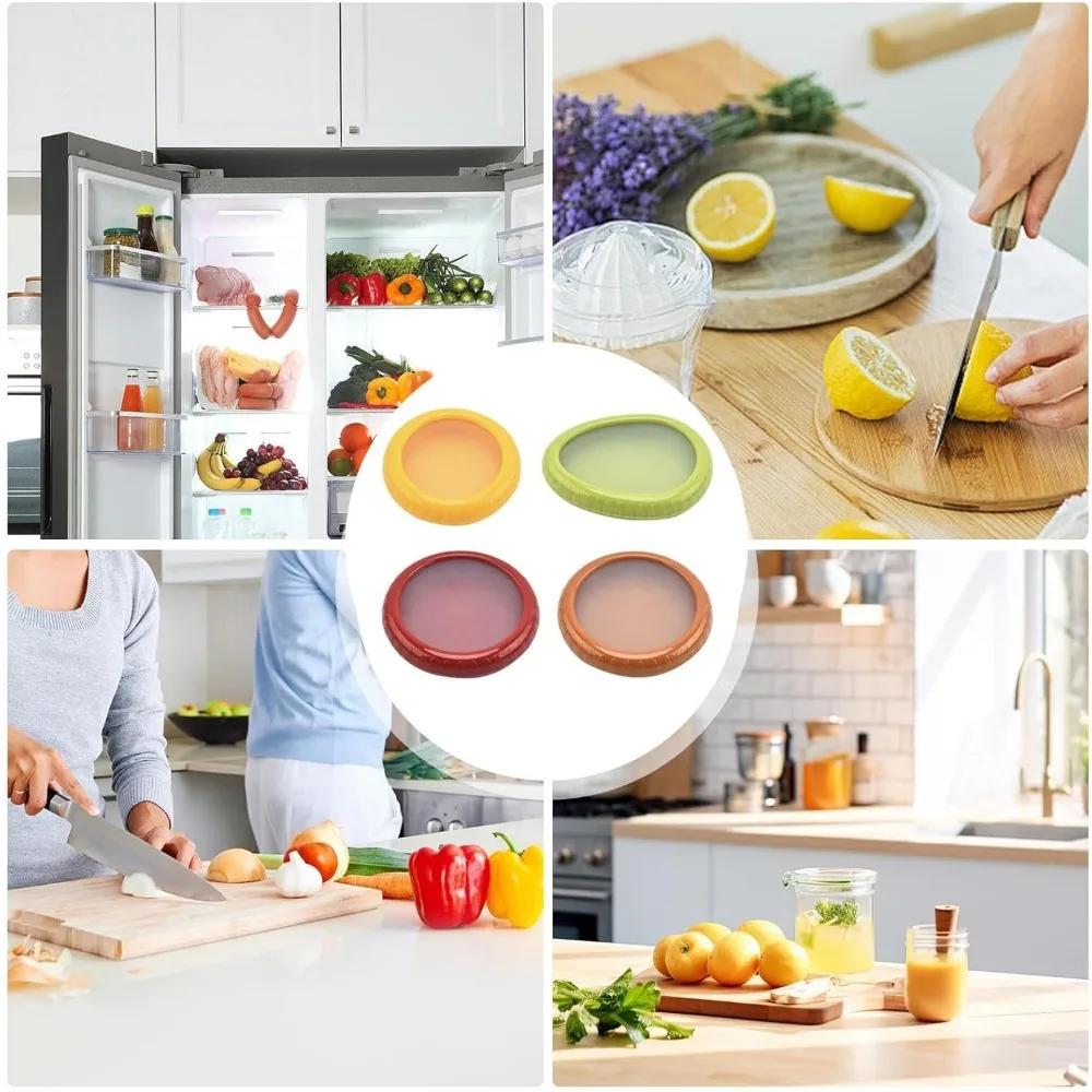 1/4Pcs Silicone Fruit Storage Box Reusable Food Savers Fridge Storage Boxes Keep Fruit and Veg Fresh Storage Box Home Tools