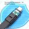 Угловой кабель USB C на USB C, 240 Вт, 90 градусов, Type C, зарядный шнур, кабель данных для смартфона, ноутбука