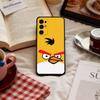 Чехол для телефона A-angry-B-Bird- Game для Samsung S 25,24,23,22,30,21,10,9,Ultra,Plus,Lite,FE,4,5 G Мягкий черный чехол