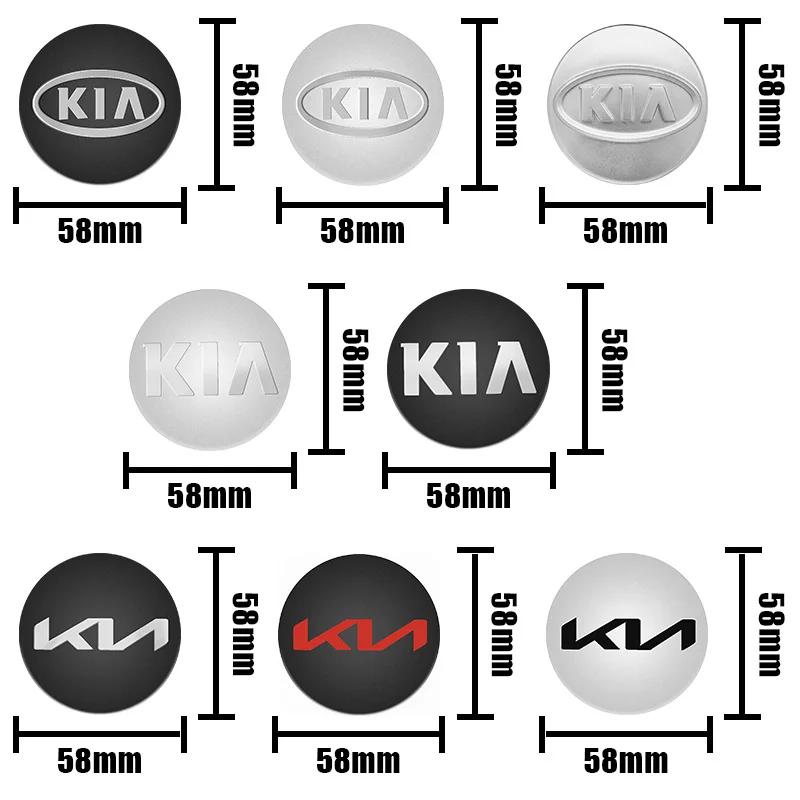 AABJB1 4pcs 58MM Car Wheel Hub Center Caps 54mm 56mm For Rim Cover For KIA K3 K5 Rio Sportage Ceed 3 4 K5 Picanto Optima Sorento