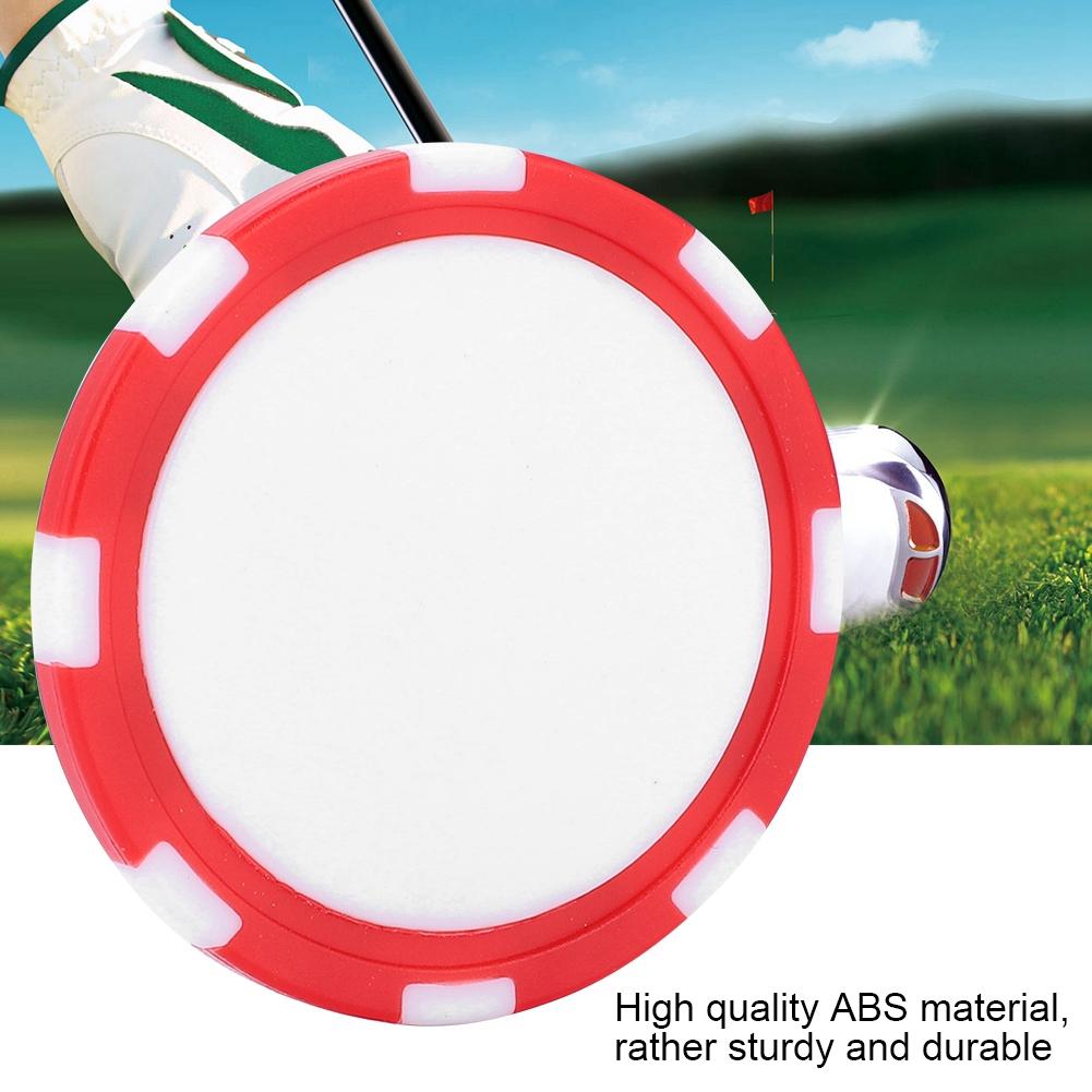 Легкий гольф-маркер уровень маркер для мяча прочный АБС гольф покерный чип подарок для гольфиста красный