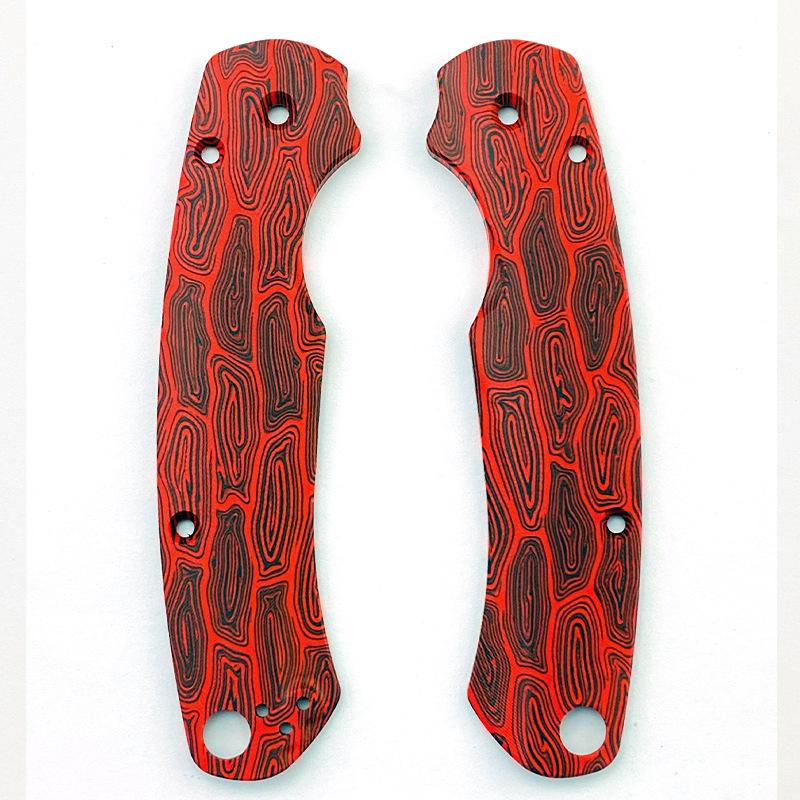 1 пара накладок на рукоятку из композитного материала G10 Damascus для ножа C81 Para 2 C81 Patch Material DIY Accessories
